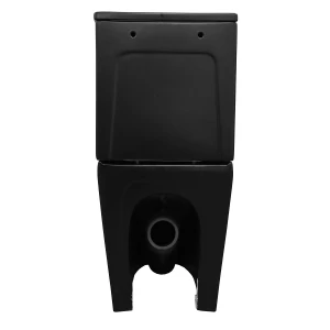 Унитаз-компакт напольный Azario Black Queen безободковый с сиденьем микролифт AZ-8380